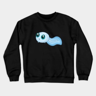 Funny blue tadpole Crewneck Sweatshirt